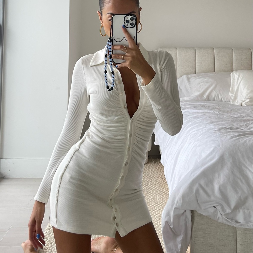lovers + friends white dress
